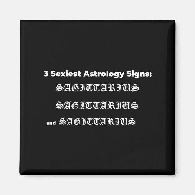 Skyttens födelsedagscitat _skyttens astrologi magnet (Framsidan)