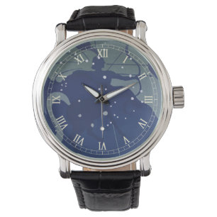 Skyttens stjärnbild Vintage Zodiak Astrologi Armbandsur