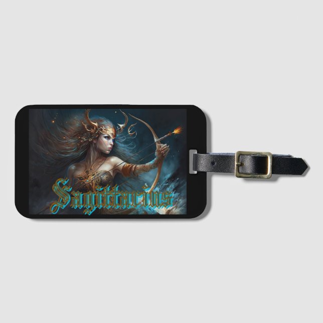 Skyttens stjärntecken bagagebricka (Framsida horisontal)