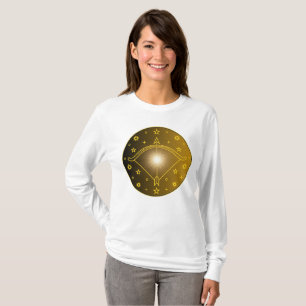 Skyttens stjärntecken Emblem Minimalt Celest Symbo T Shirt