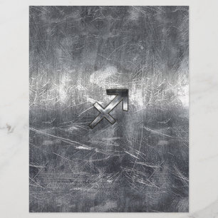 Skyttens Symbol Grunge Distressed Stålstil