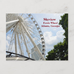 Skyview Ferris Wheel Atlanta, Georgia Vykort