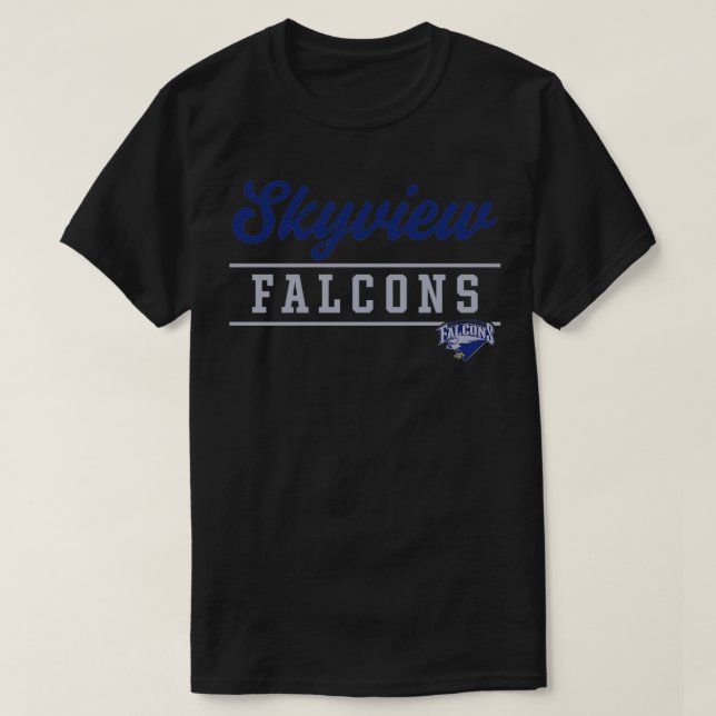 Skyview High School Falcons Pullover  T Shirt (Design framsida)
