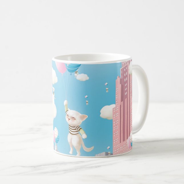 Skyward Bound Kittens Kaffemugg (Framsida höger)