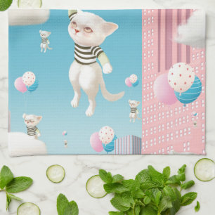 Skyward Bound Kittens Kökshandduk