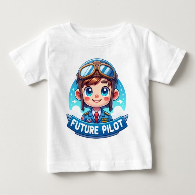 Skyward Dreams: Future Pilot T Shirt (Framsida)