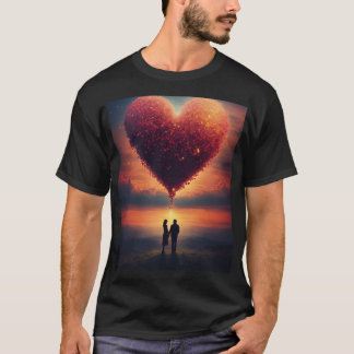Skyward Serenity: Minimalistisk Luftballong T-Shi T Shirt