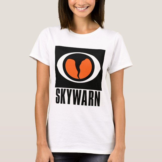 SKYWARN-kvinna T-tröja Tröja (Framsida)