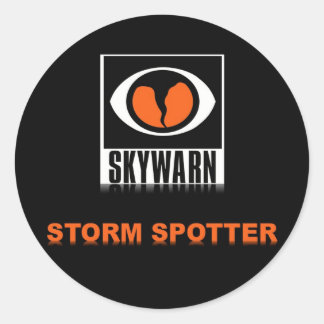 SKYWARN Storm Spotter Stickers Runt Klistermärke