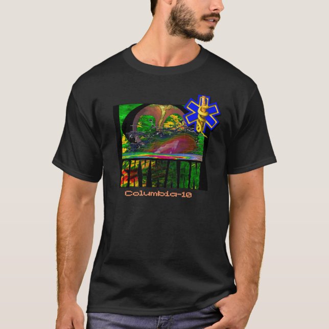 SKYWARN-stormeftersläckare/först Responderskjorta T-shirt (Framsida)