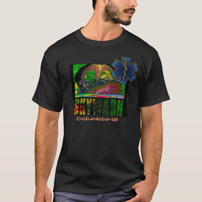 SKYWARN-stormeftersläckare/stjärna av livskjortan T-shirt (Framsida)