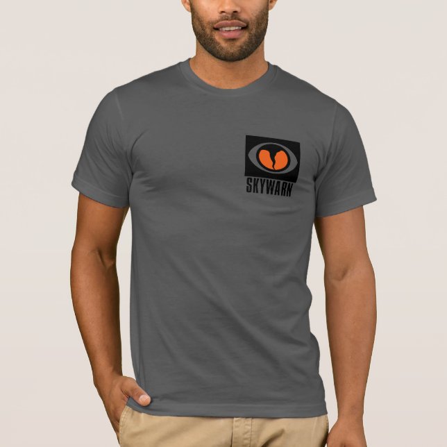 SKYWARN-tshirten med beklär och den tillbaka Tröja (Framsida)