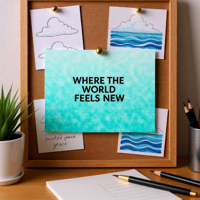 Skywashed Reverie Vykort (Skapare uppladdad)