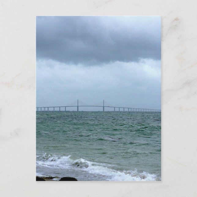 Skyway på stormdag vykort (Framsida)