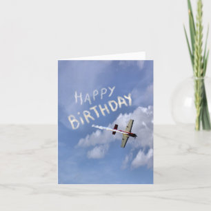 Skywrite Grattis på födelsedagen i molnen Kort