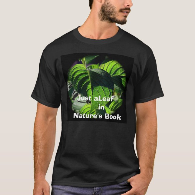 sl2 precis aLeaf      i   naturs bok T Shirt (Framsida)