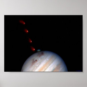 SL9 som får effekt Jupiter Poster