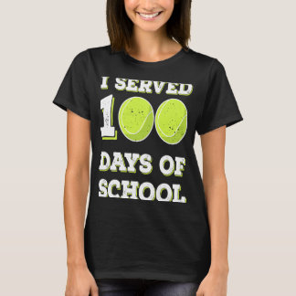 Slå 100 dagar för undervisare i skolan Tennis Boys T Shirt