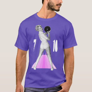 Slå 710 Split Retro Bowling Humor T Shirt