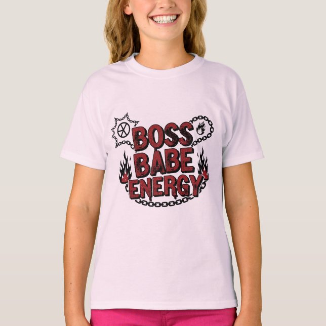 Slå allt varje dag - Boss Babe Energisk tröja (Framsida)