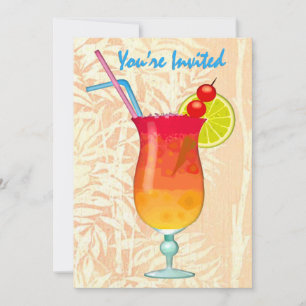 Slå att du är inbjuden till Isigens tropiska Rum Inbjudningar