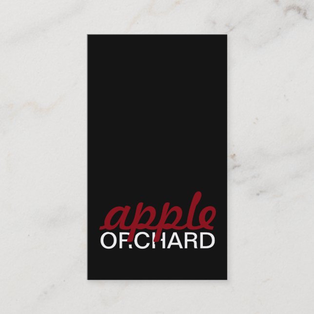 slå av äppelfruktkort lojalitetskort (Framsida)