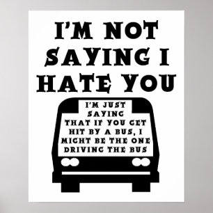 Slå av en Buss-funny Poster