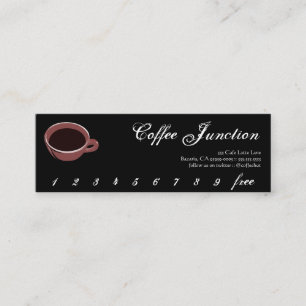 Slå av kaffedryck/förmånskort lojalitetskort