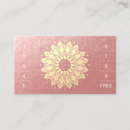 Slå av Yoga Meditation Instructor Mandala Loyalty Lojalitetskort