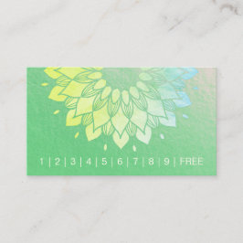 Slå av Yoga Meditation Instructor Mandala Loyalty Lojalitetskort