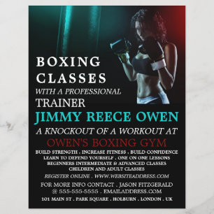 Slå Bag, Boxing Class Advert Flyer