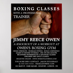 Slå Bag, Boxing Class Advert Poster