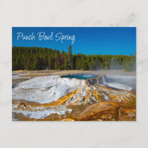 Slå Bowl Vår Yellowstone nationalpark Vykort