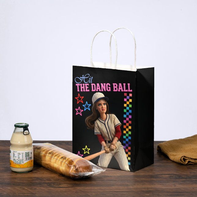 Slå Den Förbaskade Bollen Rolig Baseboll Mamma Doc (Skapare uppladdad)