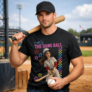 Slå Den Förbaskade Bollen Rolig Baseboll Mamma Doc T Shirt