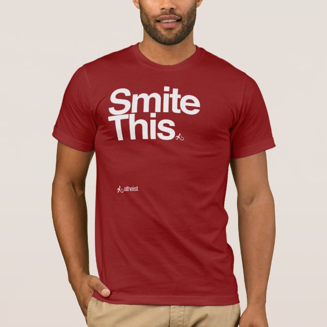 Slå denna djärva textt-skjorta tee shirt (Framsida)