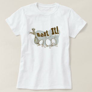 Slå det! Rolig grafisk ordvitstecknad T-shirt