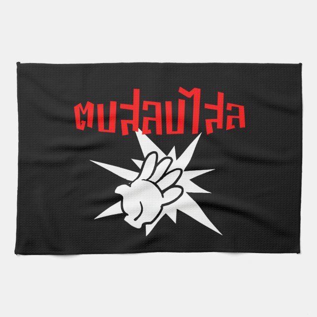 Slå Dig Dumt ☆ Dop Salop Salai på thai-skript ☆ Kökshandduk (Horisontell)