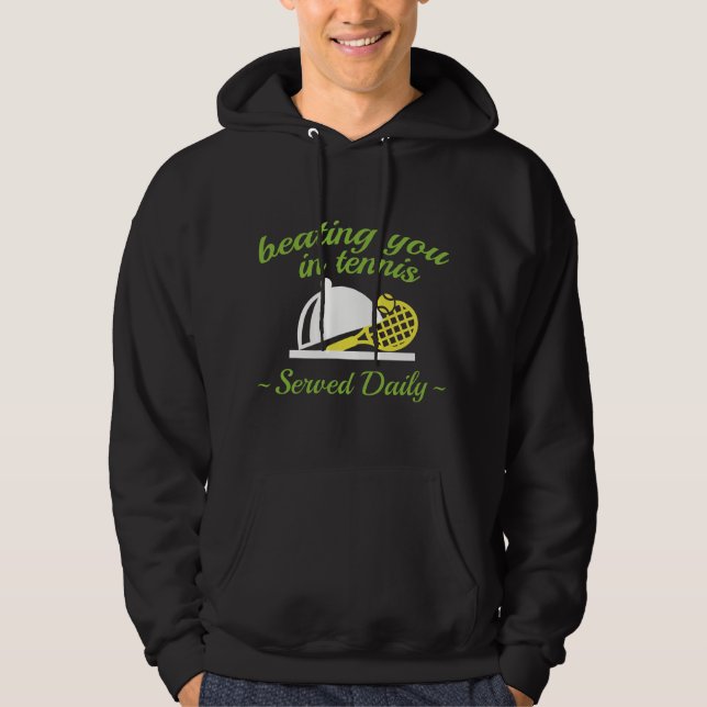 Slå Dig I Tennis Hoodie (Framsida)