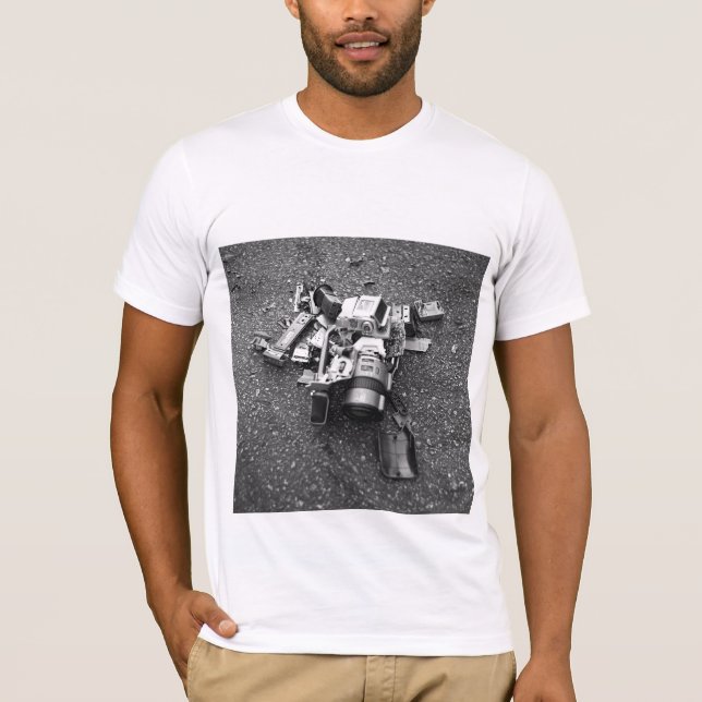 slå din videokamera t-shirt (Framsida)
