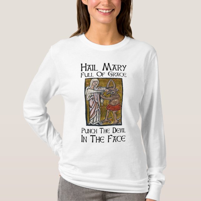 Slå Djävulen i Ansikte! T Shirt (Framsida)
