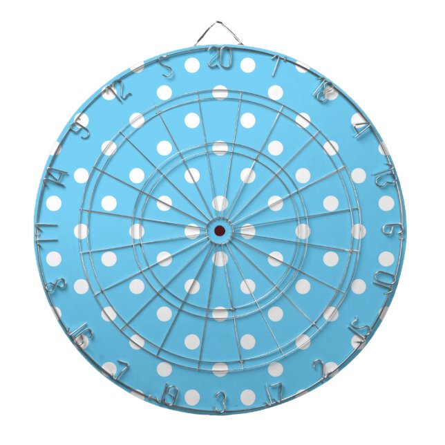 SLÅ DOT Blue Polka Dot Dart Board Piltavla (Framsidan)