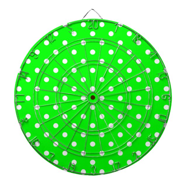 SLÅ DOT Grönt Polka Dot Dart Board Piltavla (Framsidan)