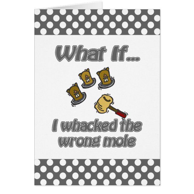 slå en mullvad OBS kort (Framsidan)