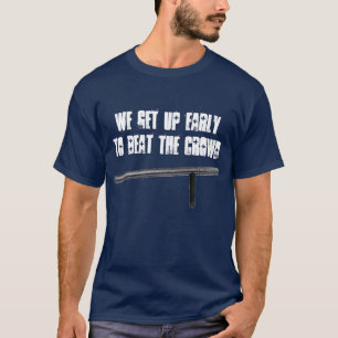 Slå folkmassablåttskjortan t-shirt