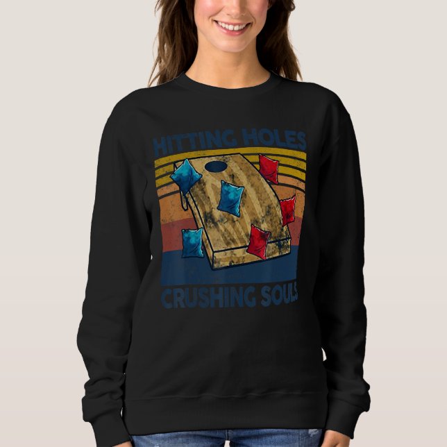 Slå hål och förgöra själar  Cornhole T Shirt (Framsida)