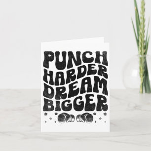 Slå Harder Dream Bigger Boxer Sports Strength Gy Kort