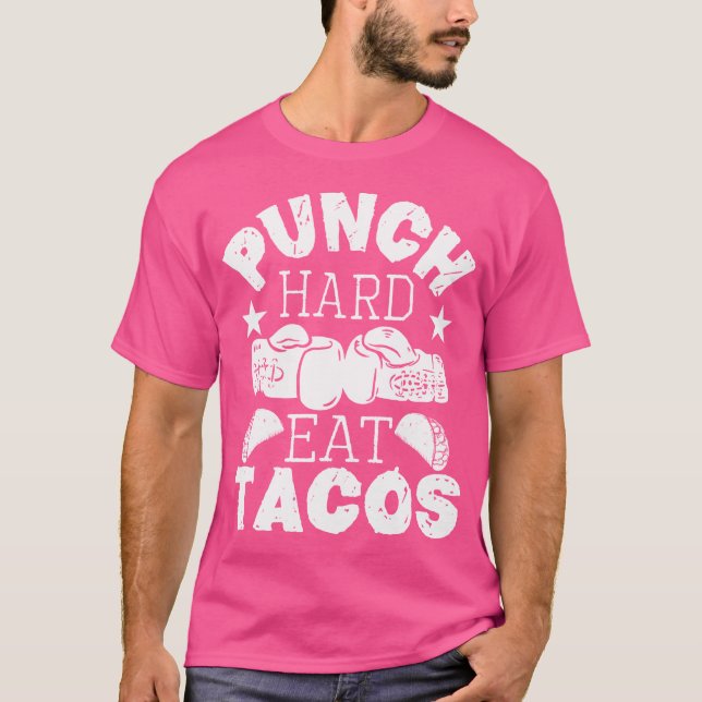 Slå HårdETTAOS - Boxing Kickboxing T Shirt (Framsida)