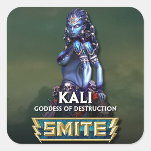 SLÅ: Kali gudinna av förstörelse Fyrkantigt Klistermärke