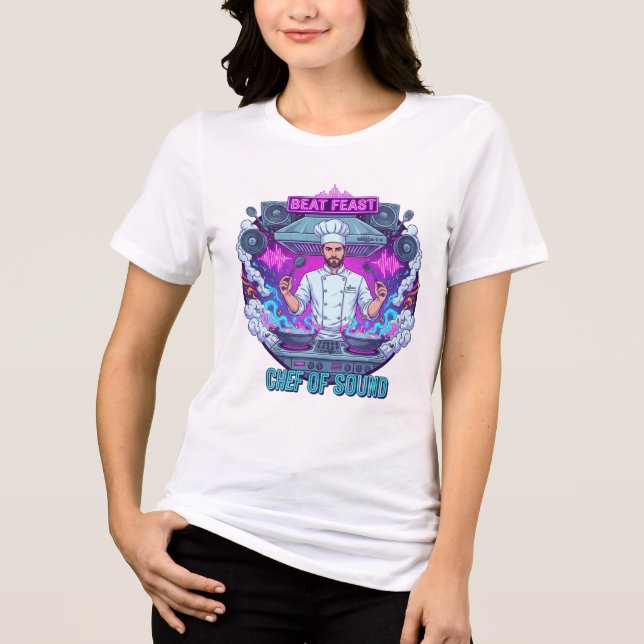 Slå kocken DJ Kitchen Tee (Framsida)